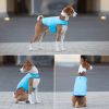 Dog Winter Coat for Very Small Dogs Waterproof Warm Jacket for Cold Weather Adjustable Doggie Coat with Velcro Blue Vest XXS Size