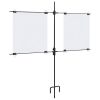 Target Paper Stand with Shooting Papers 30.7"x29.9" Steel