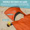 1pc Sand Resistant Beach Blanket For 4-6 Adults; Lightweight Waterproof Blanket For Outdoor Beach; Picnic; Camping; Travel